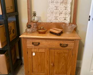Oak wash stand