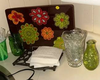 PLATTER , TRIVET, ETC
