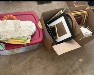 PICTURE FRAMES, PHOTO ALBUMS, CERAMIC PUMPKIN DECOR, ETC.