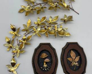 70 BrassLeafWallDecor