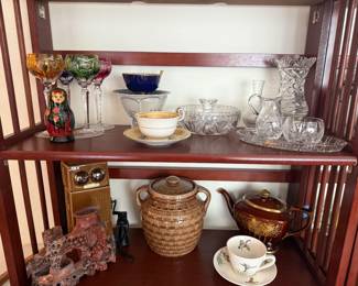 Vintage Cut to Clear Wine Glasses