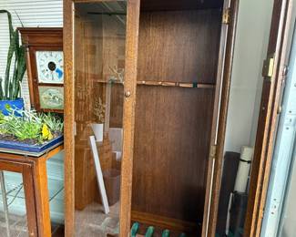Antique Gun Display/Curio Cabinet