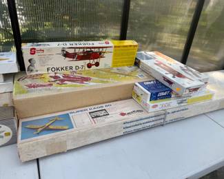 Vintage plane models