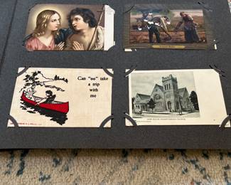 Large collection of vintage postcards from the early 1900s -super cool
