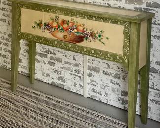 Vintage handpainted fruit motif sideboard.