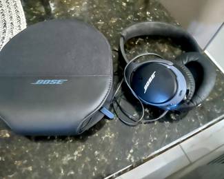 Bose sound cancelling headphones. iPhone jack included.