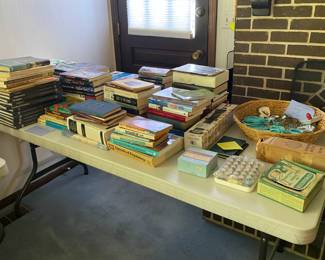 Books and Cake Decorating Supplies