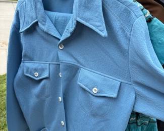 Vintage polyester suits. Clothes. 