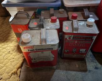 Old fuel cans. Cool graphics. 