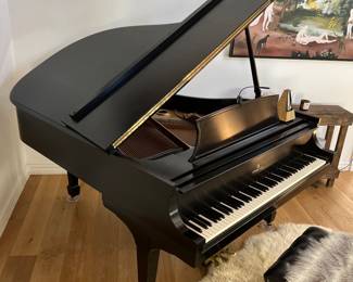 1969 Steinway & Sons Grand Piano Ebony Satin - Model L - 5' 10" -signed by John Steinway - excellent condition