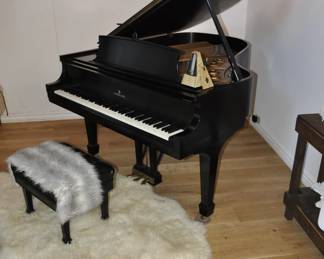 1969 Steinway & Sons Grand Piano Ebony Satin - Model L - 5' 10" -signed by John Steinway - excellent condition