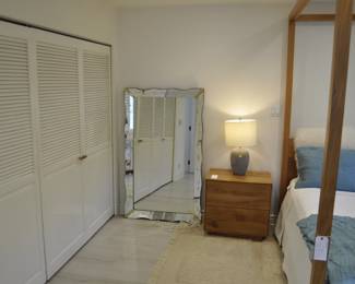 Thomas Bina Otis four Poster Canopy Bed and end tables