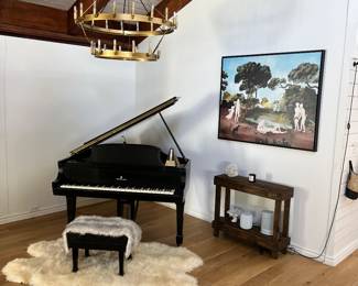1969 Steinway & Sons Grand Piano Ebony Satin - Model L - 5' 10" -signed by John Steinway - excellent condition