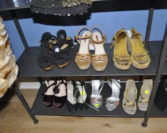Shoes, clothing etc. by Gucci, Prada, Marc Jacob, Yves St. Laurent, Michelle Mason, Paul & Joe, Nike, Levi , et. al.