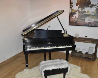 1969 Steinway & Sons Grand Piano Ebony Satin - Model L - 5' 10" -signed by John Steinway - excellent condition