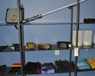 Shoes, clothing etc. by Gucci, Prada, Marc Jacob, Yves St. Laurent, Michelle Mason, Paul & Joe, Nike, Levi , et. al.