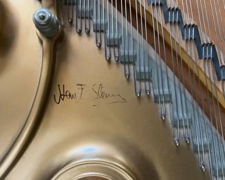 1969 Steinway & Sons Grand Piano Ebony Satin - Model L - 5' 10" -signed by John Steinway - excellent condition