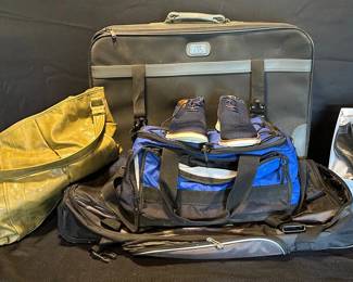 New Nautica Mens Shoes Suitcase, Duffle Bag, Collapsible Cooler, Handbag and Womens Shoes