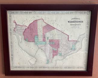 Antique DC map