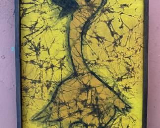 Mid-century batik painting