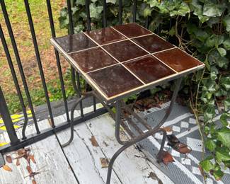 Vintage tile table