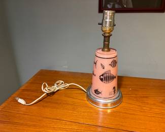 Mid-century fish lamp