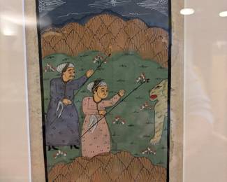 Antique Persian art (set of five)