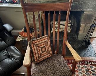 Greg Aanes signed “Brendan” artisan rocker in Hawaiian Koa wood