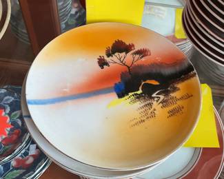Japanese hand painted tea set