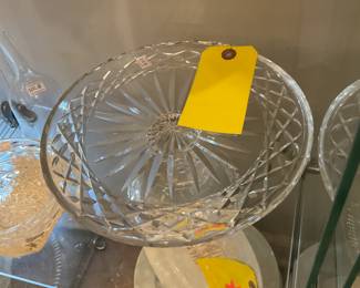 Cut crystal cake stand $56 + tax