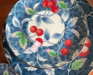 Vintage William Sonoma cherry dinner set $87.50 + tax