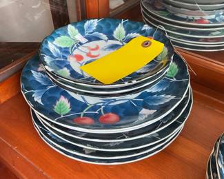 Vintage William Sonoma cherry dinner set $87.50 + tax