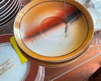 Japanese hand painted tea set
