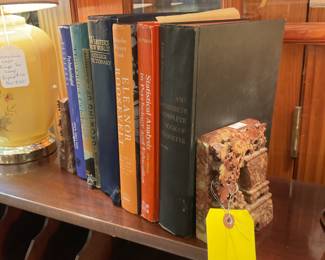 Carved marble book ends $70 + tax