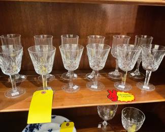 Waterford crystal wine glasses $28 + tax each