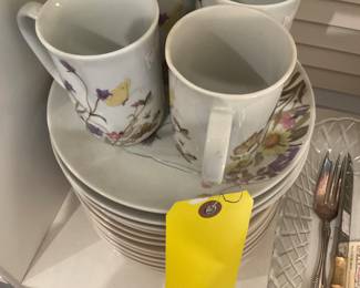 Nature garden society mug and plate set $141.40 + tax