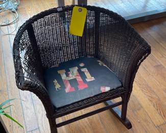 Children’s vintage rocking chair $14 + tax
