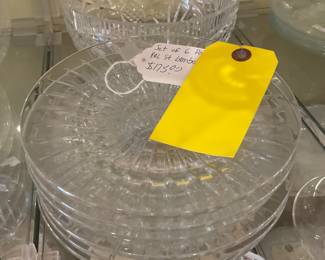 Set of 6 Val st lambert plates $61.25 + tax