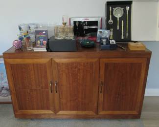 Teak entertainment cabinet. Perfect for a bar!
