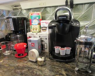 Coffee bar - lots of options for that cup of java!