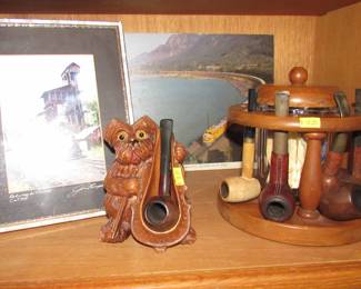Vintge pipes and holders