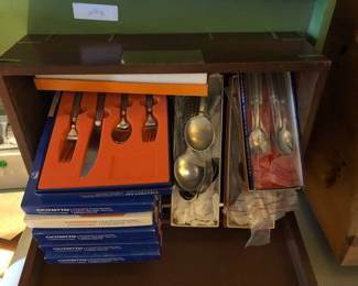 Pewter place settings 