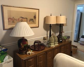 lamps, furniture
