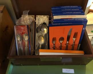 Pewter place settings 