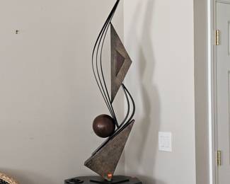 DESTINY ALLISON abstract mixed metals sculpture