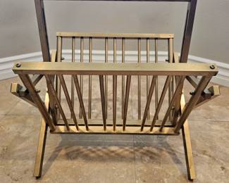 1960's MCM folding magazine rack
