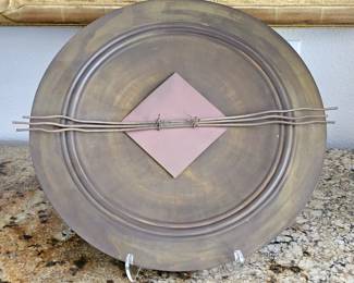 Rare 1970's Thomas Roy Markusen Brutalist copper dish
