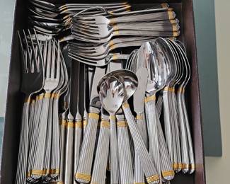 Christian Dior "Gaudron" 1990-1999 stainless steel flatware set . #1 of 2 available