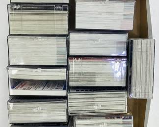 Various 1991 Pro Set/ Pro Set Platinum NFL trading cards stored in plastic card boxes. Shipping-YES