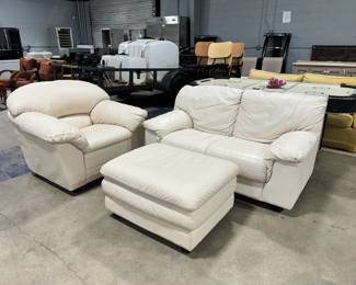 Sofa and Chair with Ottoman Orlando